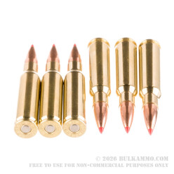 20 Rounds of .308 Win Ammo by Hornady BLACK - 168gr A-MAX