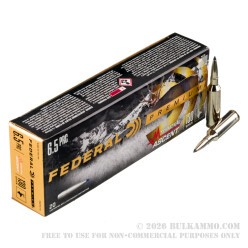 20 Rounds of 6.5 PRC Ammo by Federal - 130gr Terminal Ascent