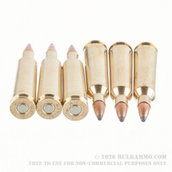 20 Rounds of .22-250 Rem Ammo by Fiocchi - 55gr PSP