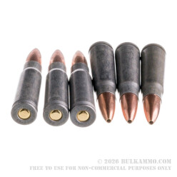 1000 Rounds of 7.62x39mm Ammo by Tula - 124gr HP