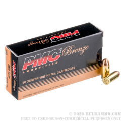 1000 Rounds of .380 ACP Ammo by PMC - 90gr FMJ
