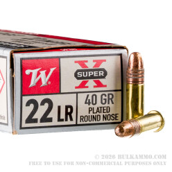 2000 Rounds of .22 LR Ammo by Winchester Super-X - 40gr CPRN