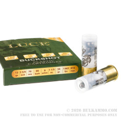 300 Rounds of 12ga Ammo by Luce - 00 Buck
