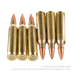 20 Rounds of .223 Ammo by Fiocchi Hyperformance SBR Enhanced - 77gr HPBT MatchKing