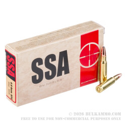 20 Rounds of 6.8 SPC Ammo by Silver State Armory - 90gr Bonded Soft Point