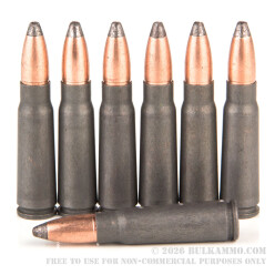 500  Rounds of 7.62x39mm Ammo by Wolf - 124gr SP