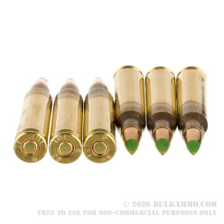 30 Rounds of 5.56x45 Ammo by Israeli Military Industries - 62gr FMJ M855