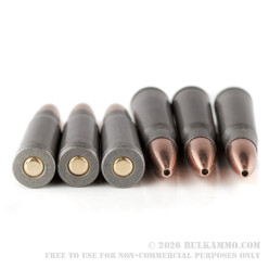 1000 Rounds of 7.62x39mm Ammo by Tula - 122gr HP
