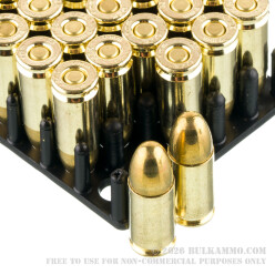 50 Rounds of 9mm Ammo by Wolf - 124gr FMJ ***STEEL CASES***