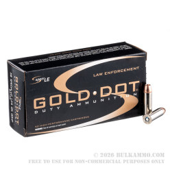 50 Rounds of .38 Spl +P Ammo by Speer - 125gr JHP