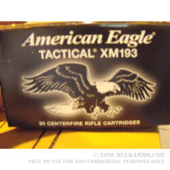 5.56x45 Federal XM193 Ammo In Stock