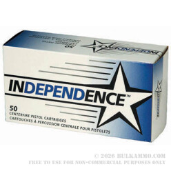 38 Special 130gr FMJ Independence Ammo For Sale