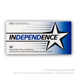 1000 Rounds of .380 ACP Ammo by Independence - 90gr FMJ