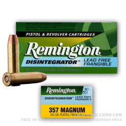 357 Mag Remington Disintegrator Frangible Ammo For Sale