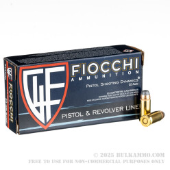 50 Rounds of .32 ACP Ammo by Fiocchi - 60gr SJHP