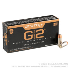 50 Rounds of 45 ACP +P Ammo by Speer LE - 230gr Gold Dot G2 JHP