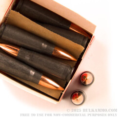 20 Rounds of 7.62x39mm Ammo by Red Army Standard - 123gr FMJ