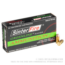 50 Rounds of .40 S&W Ammo by Sinterfire - 105gr Frangible