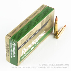 20 Rounds of .223 Ammo by Remington Premier Match - 62gr HP