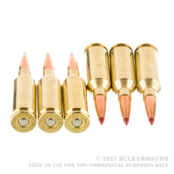 20 Rounds of .22 ARC Ammo by Hornady BLACK- 75gr ELD Match