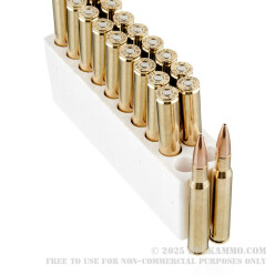 20 Rounds of 30-06 Springfield Ammo by Black Hills Gold - 168gr Match HPBT