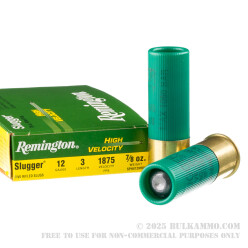 250 Rounds of 12ga Ammo by Remington - 7/8 ounce Rifled Slug