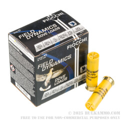 250 Rounds of 20ga Ammo by Fiocchi - 7/8 ounce #7 1/2 shot