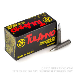 1000 Rounds of .223 Ammo by Tula - 55gr FMJ