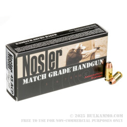 50 Rounds of Match Grade .45 ACP Ammo by Nosler Ammunition - 230gr JHP