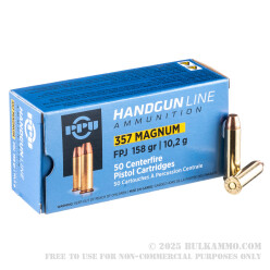 500 Rounds of .357 Mag Ammo by Prvi Partizan - 158gr FPJ