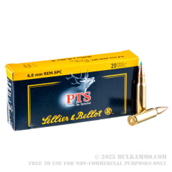 600 Rounds of 6.8 SPC Ammo by Sellier & Bellot - 110gr PTS