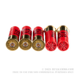 5 Rounds of 12ga Ammo by Winchester Ranger - 00 Buck 9 Pellets Low Recoil