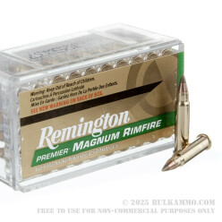 2000 Rounds of .17 HMR Ammo by Remington Premier Magnum Rimfire - 17gr AccuTip-V