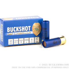 250 Rounds of 12ga Ammo by NobelSport -  #4 Buck