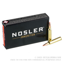 20 Rounds of .223 Ammo by Nosler - 40gr Ballistic Tip Lead-Free