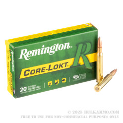 200 Rounds of 30-06 Springfield Ammo by Remington - 165gr PSP