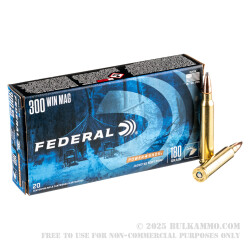 200 Rounds of .300 Win Mag Ammo by Federal - Speer Hot-Cor 180gr SP