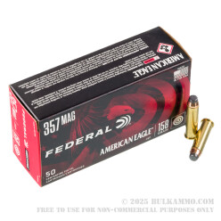 1000 Rounds of .357 Mag Ammo by Federal - 158gr JSP