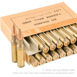 460 Rounds of 7.62x51mm Ammo in Ammo Can by PMC - 146gr FMJ