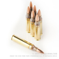 20 Rounds of 5.56x45mm Ammo by Independence - 55gr Full Metal Jacket - Boat Tail