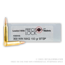 20 Rounds of .300 Win Mag Ammo by PMC Precision - 150gr SPBT InterLock