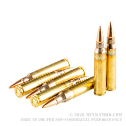 500 Rounds of 5.56x45 Ammo by Hornady Frontier - 62gr BTHP Match