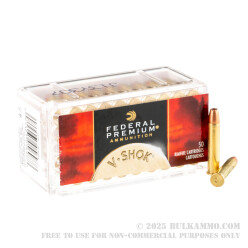 50 Rounds of .22 WMR Ammo by Federal - 30gr JHP TNT