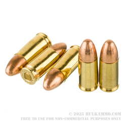 1000 Rounds of 9mm Ammo by Browning - 115gr FMJ