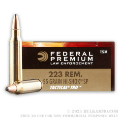 500  Rounds of .223 Ammo by Federal Tactical - 55gr SP