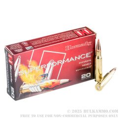 20 Rounds of .308 Win Ammo by Hornady Superformance - 150gr SST