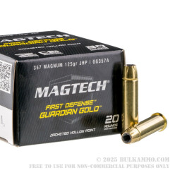 20 Rounds of .357 Mag Ammo by Magtech - 125gr JHP