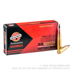 20 Rounds of .300 AAC Blackout Ammo by Black Hills Ammunition - 110gr TTSX