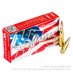 20 Rounds of 6.5 mm Creedmoor Ammo by Hornady - 129gr Interlock SPBT