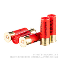 5 Rounds of LV LE 12ga Ammo by PMC -  #4 Buck